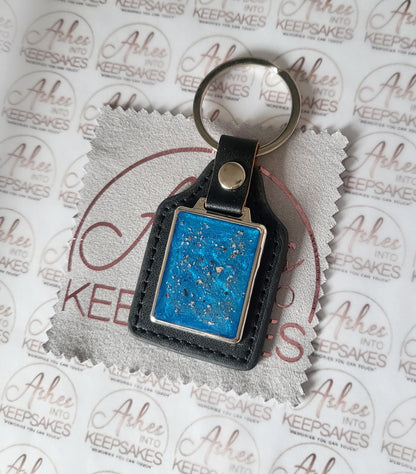 Leather Memorial Keyring