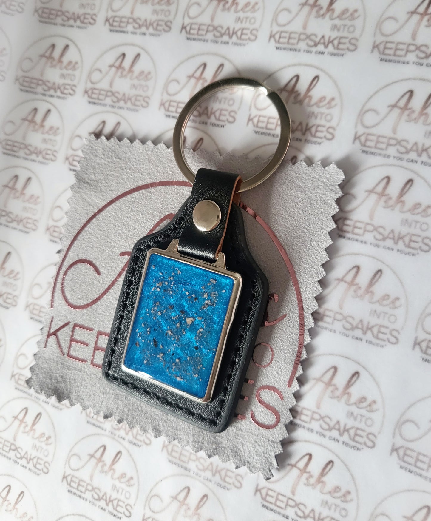 Leather Memorial Keyring