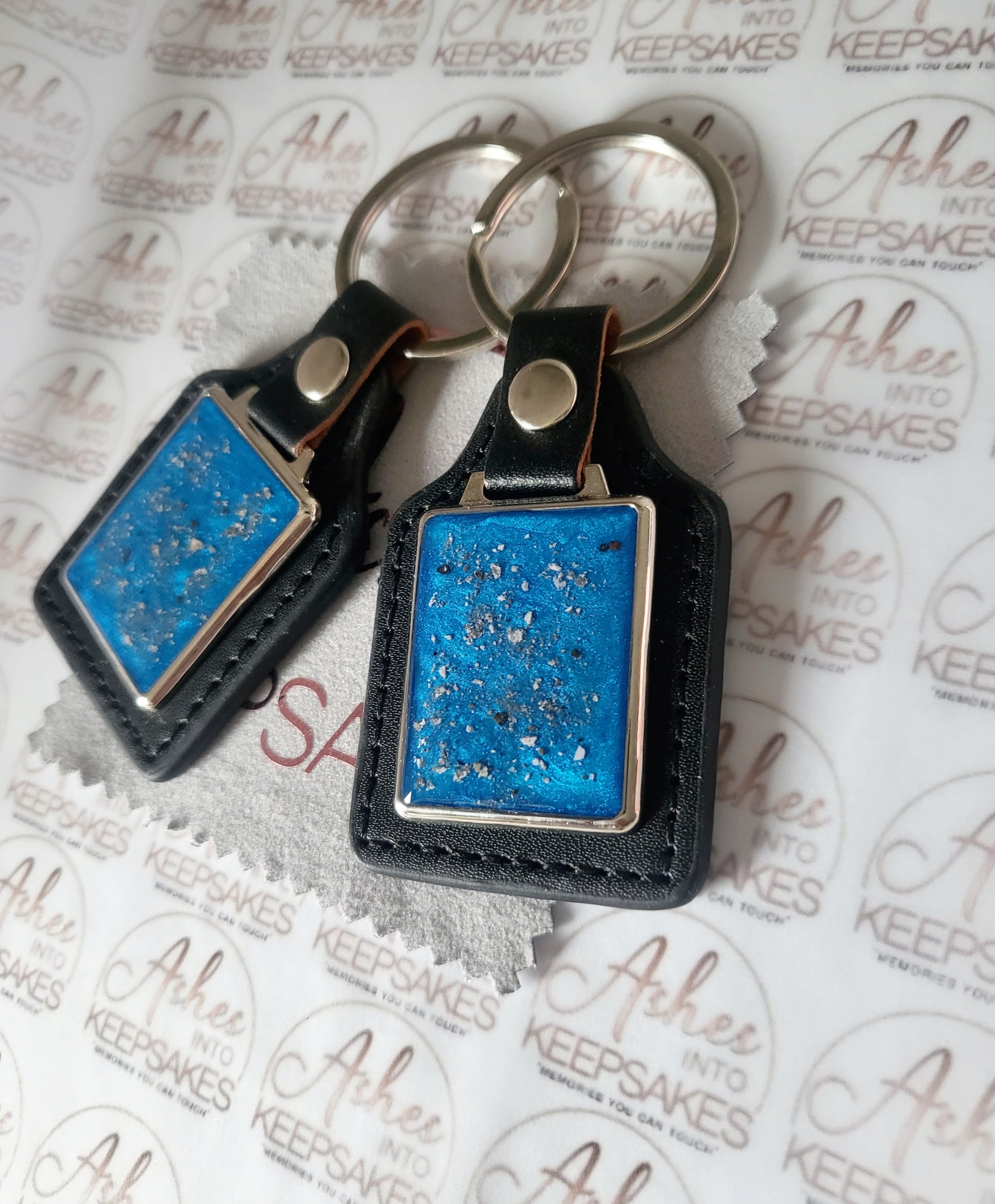 Leather Memorial Keyring