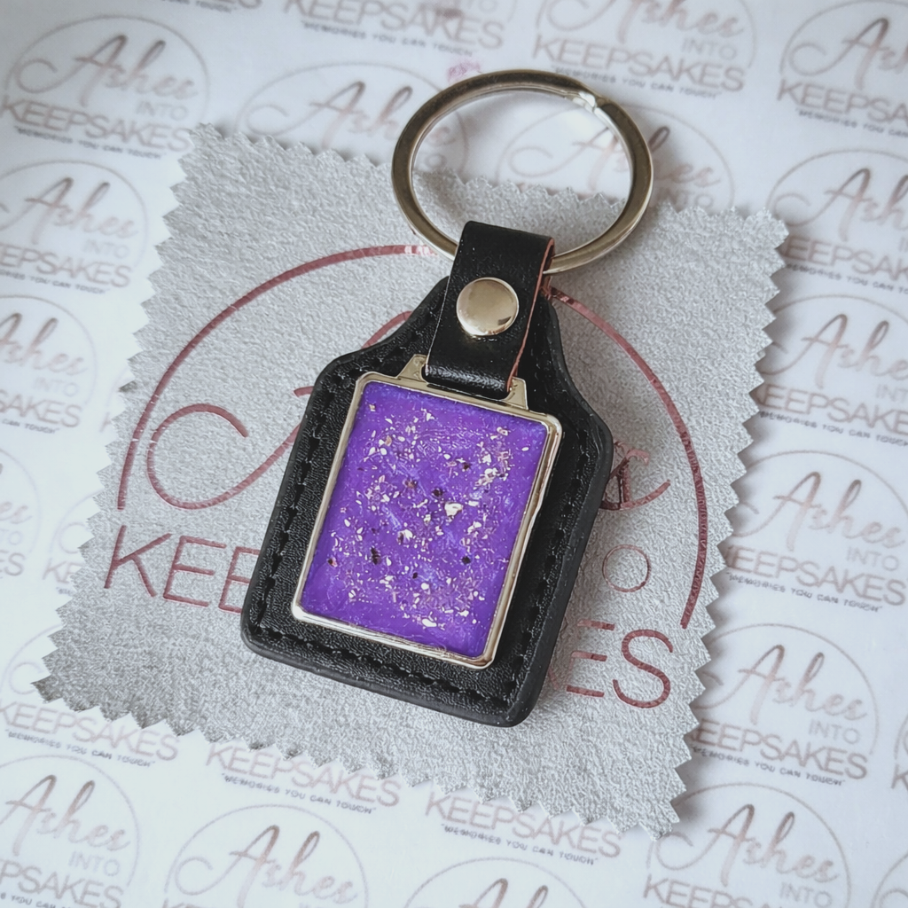 Leather Memorial Keyring