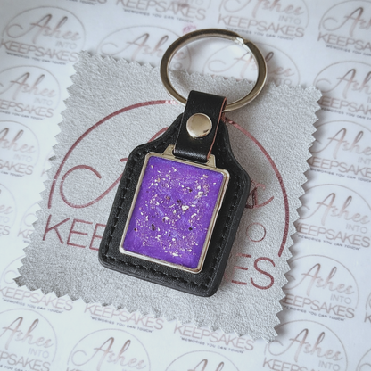 Leather Memorial Keyring