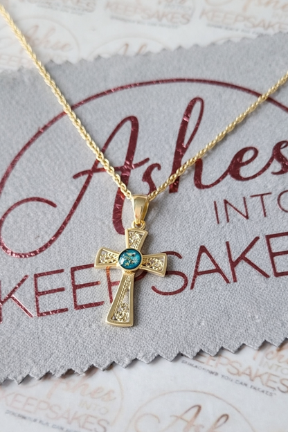 Gold Fancy Cross Pendant