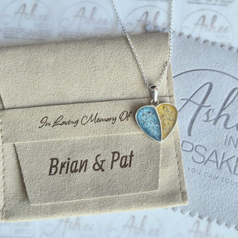 Silver Ashes Heart Pendant Cheap.